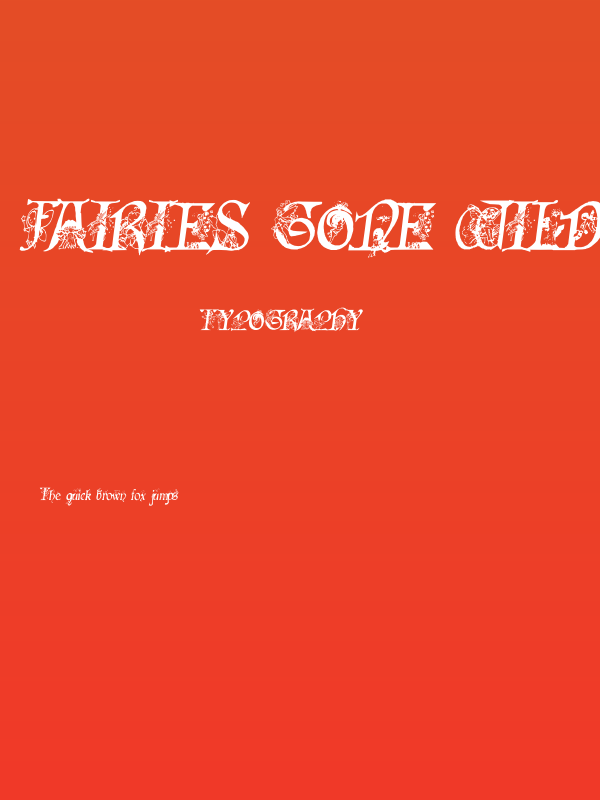 Fairies Gone Wild Italics Poster