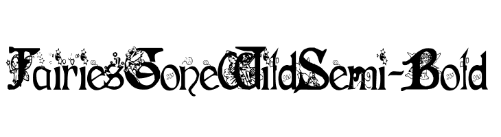 Fairies Gone Wild Semi-Bold Caratteri