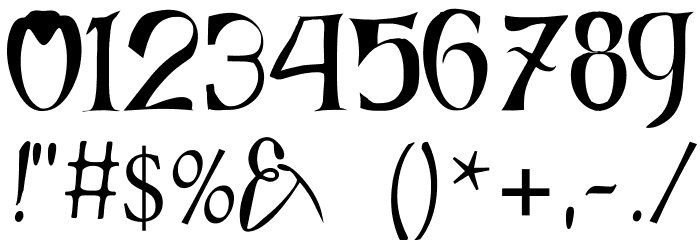 Fairies Gone Wild Semi-Bold Font OTHER CHARS