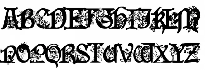 Fairies Gone Wild Semi-Bold Font Litere mari