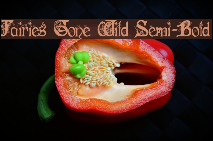Fairies Gone Wild Semi-Bold Font examples
