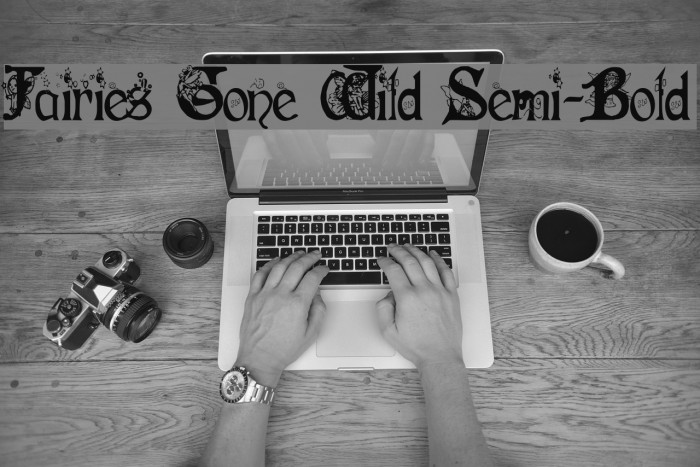 Fairies Gone Wild Semi-Bold Font examples