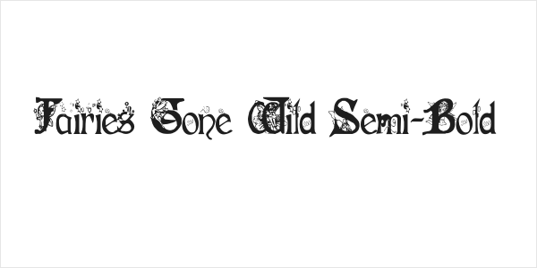 Fairies Gone Wild Semi-Bold Logo