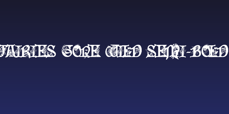 Fairies Gone Wild Semi-Bold Social Header