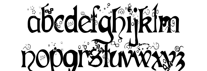 Fairies Gone Wild Semi-Bold Font LOWERCASE