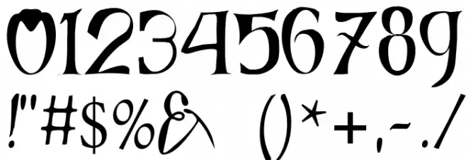 Fairies Gone Wild Font OTHER CHARS