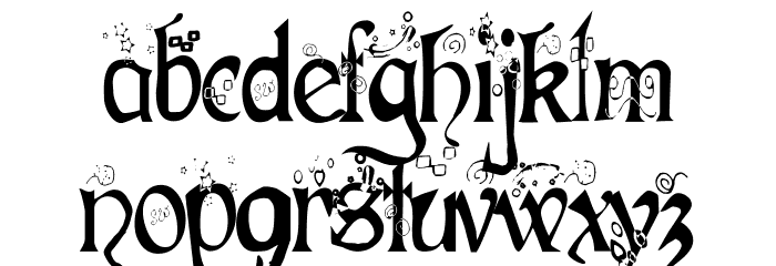Fairies Gone Wild Schriftart Kleinbuchstaben
