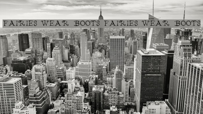 Fairies Wear Boots Fairies Wear Boots Font examples