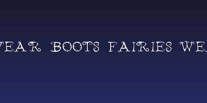 Fairies Wear Boots Fairies Wear Boots Social Header