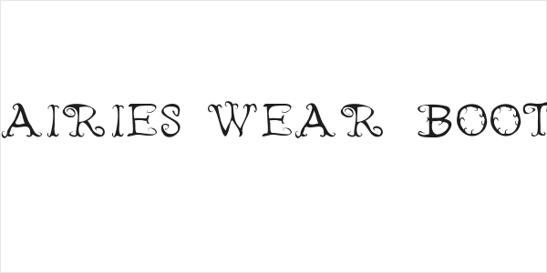 Fairies Wear Boots Logo