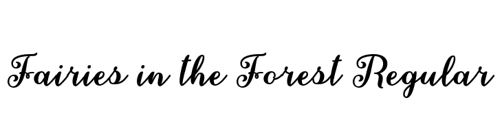Fairies in the Forest Regular  لخطوط تنزيل