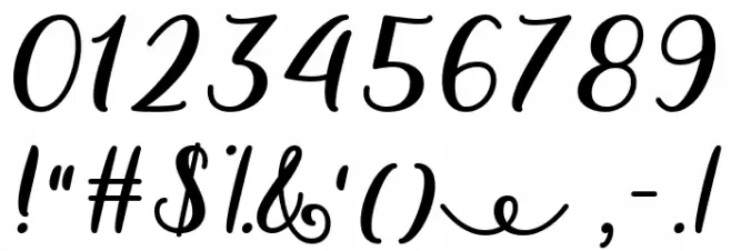 Fairies in the Forest Regular Font OTHER CHARS