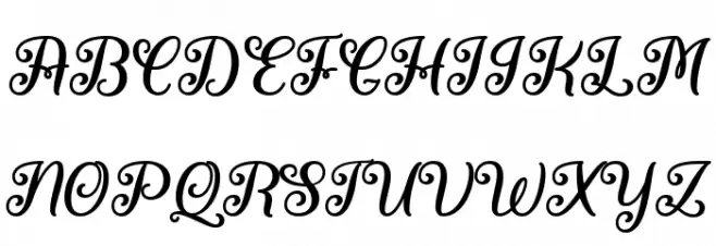 Fairies in the Forest Regular 字体 大写