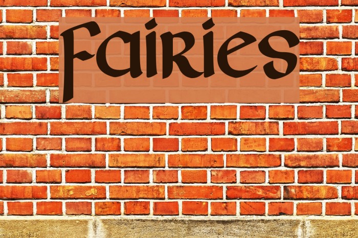 Fairies Font examples