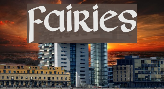 Fairies Font examples