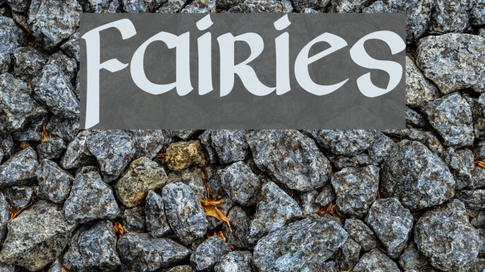 Fairies Font examples