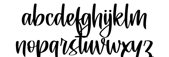 Fairley Font LOWERCASE