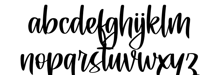 Fairley Font LOWERCASE