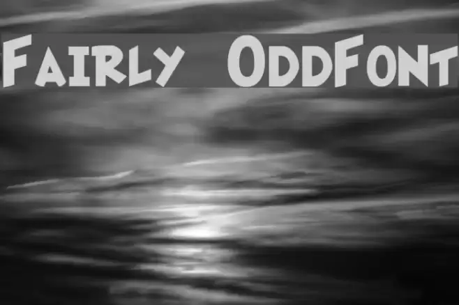Fairly OddFont Font examples