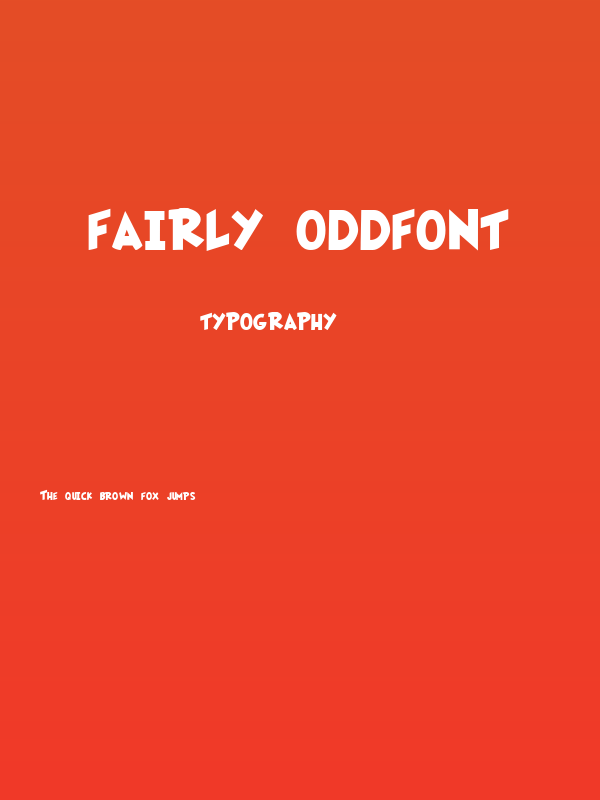 Fairly OddFont Poster