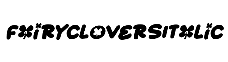 Fairy Clovers Italic  フリーフォントのダウンロード