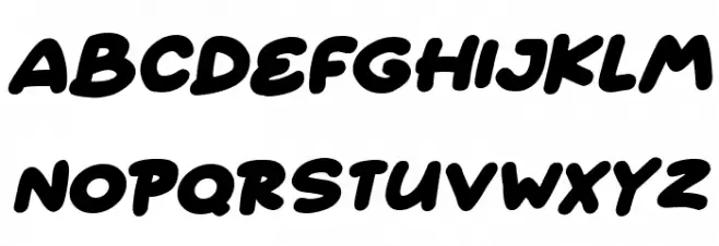 Fairy Clovers Italic Caratteri MAIUSCOLE
