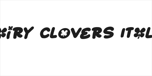 Fairy Clovers Italic Logo