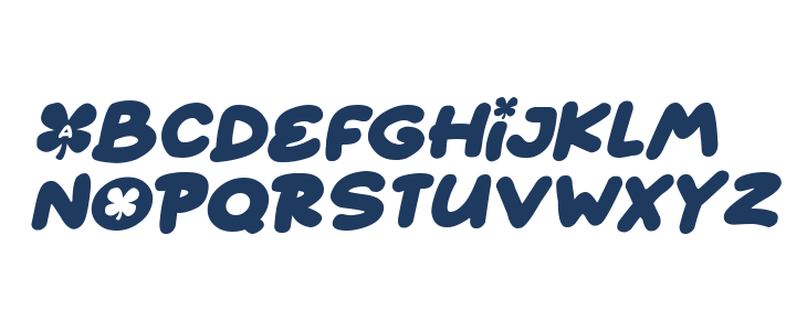 Fairy Clovers Italic Lowercase