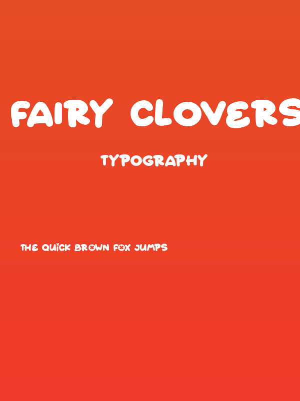 Fairy Clovers Poster