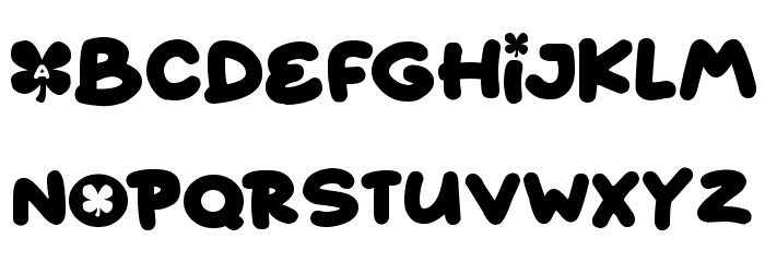 Fairy Clovers Font LOWERCASE