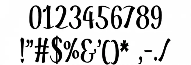 Fairy Cottage Regular Font OTHER CHARS