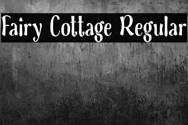 Fairy Cottage Regular Font examples
