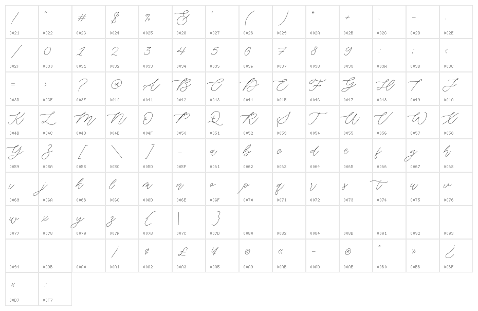 Fairy Lavender Character Map