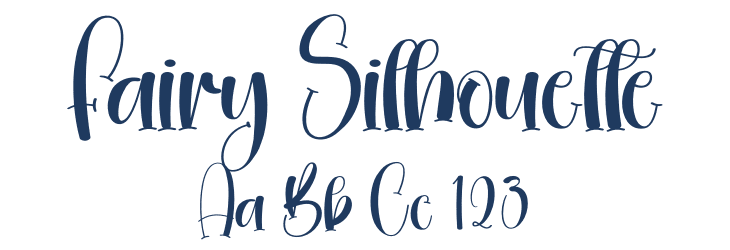 Fairy Silhouette Font Preview