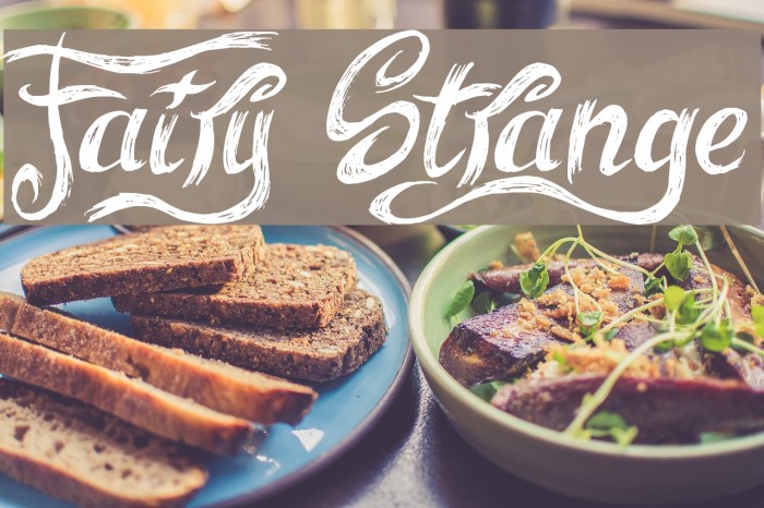 Fairy Strange Font examples