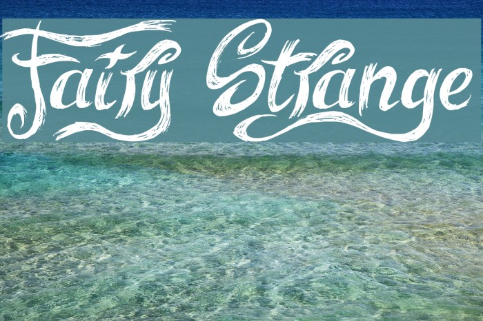Fairy Strange Font examples