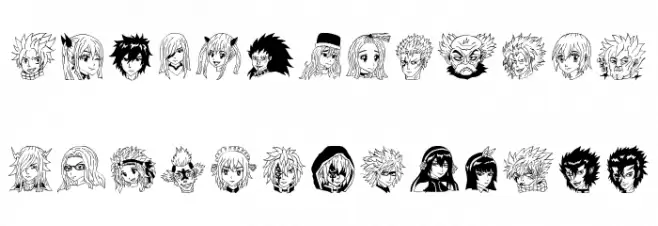 Fairy Tail Image Bold 字体 大写