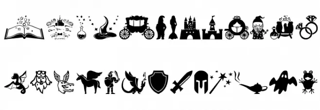Fairy Tales Шрифта ВЕРХНИЙ
