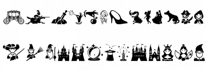 Fairy Tales Schriftart Kleinbuchstaben