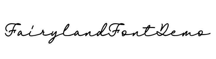 Fairyland-FontDemo  font caratteri gratis