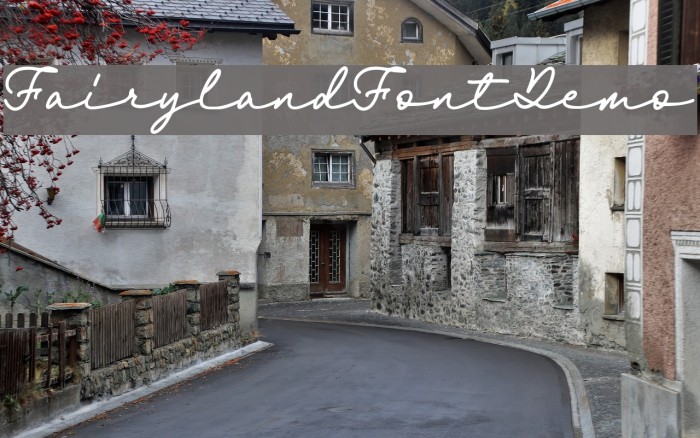 Fairyland-FontDemo Font examples