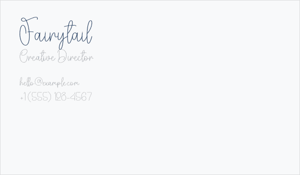 Fairytail Business Card