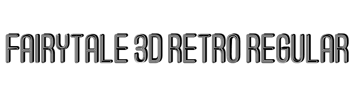 Fairytale 3D Retro Regular  font caratteri gratis