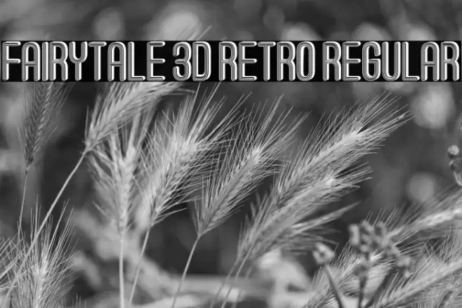 Fairytale 3D Retro Regular Font examples