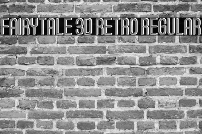 Fairytale 3D Retro Regular Font examples