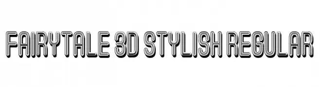 Fairytale 3D Stylish Regular  フリーフォントのダウンロード