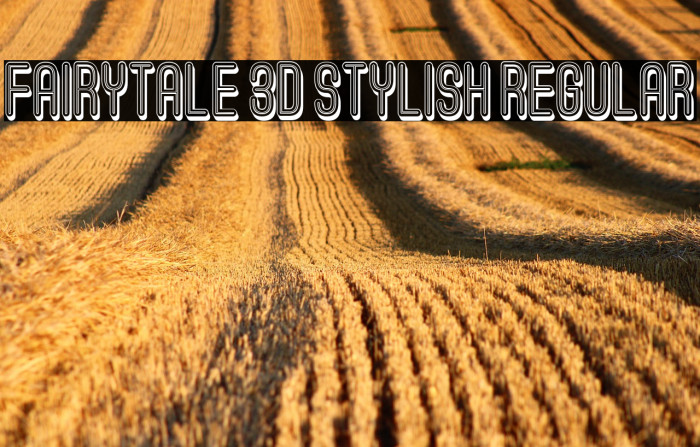 Fairytale 3D Stylish Regular Example 2