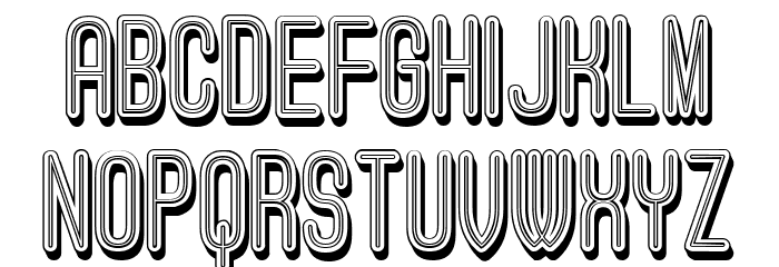 Fairytale 3D Stylish Regular Font LOWERCASE