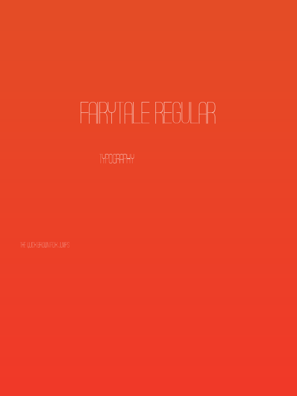 Fairytale Regular Poster