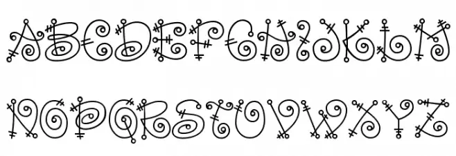 Fairytale Font UPPERCASE